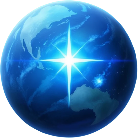 The image is a sci-fi poster with glowing blue text that reads “STAR BLAST.” A bright blue planet or star glows at the bottom, giving the design a futuristic, space-themed look. dont foget the text  emoji