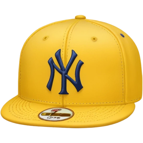Yellow Yankees hat emoji