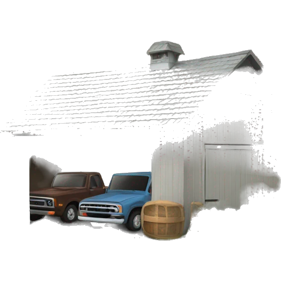 rural garage emoji