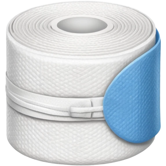 bandage roll, no blue  emoji