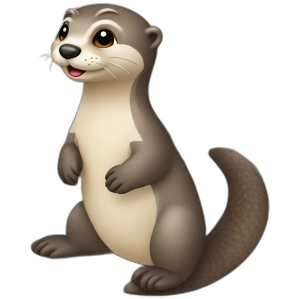 Loutre sur la tour eiffel emoji