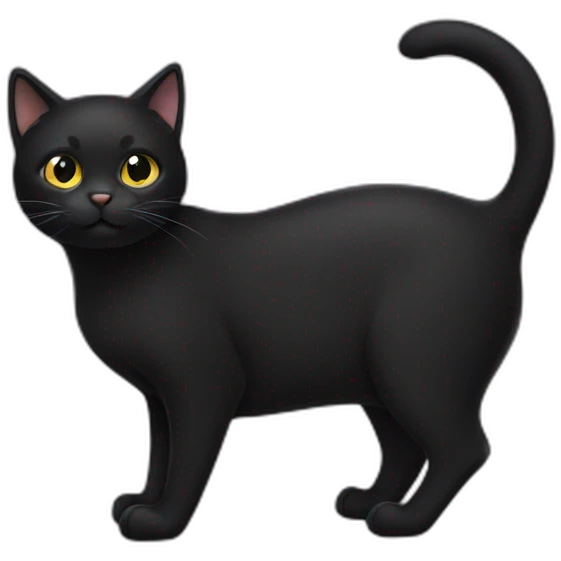 Black cat  emoji