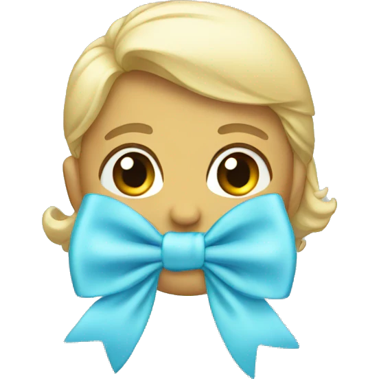 Light blue bow emoji