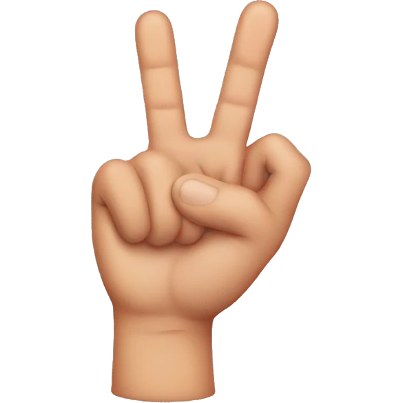 Third finger  emoji