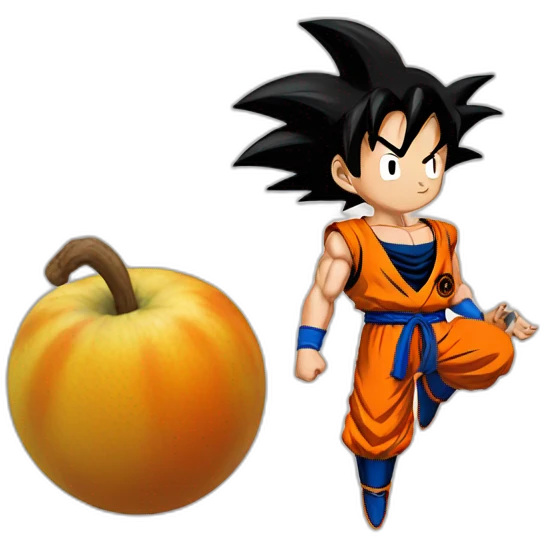 does goku clean nuts? emoji