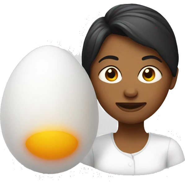 lesbian with egg emoji
