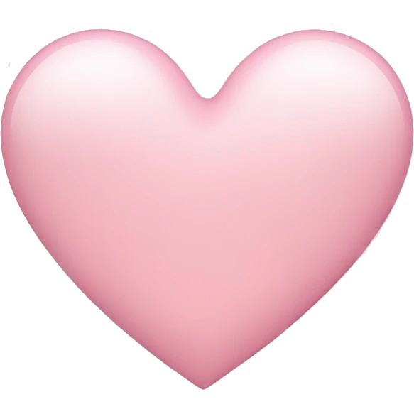 Light pink heart  emoji