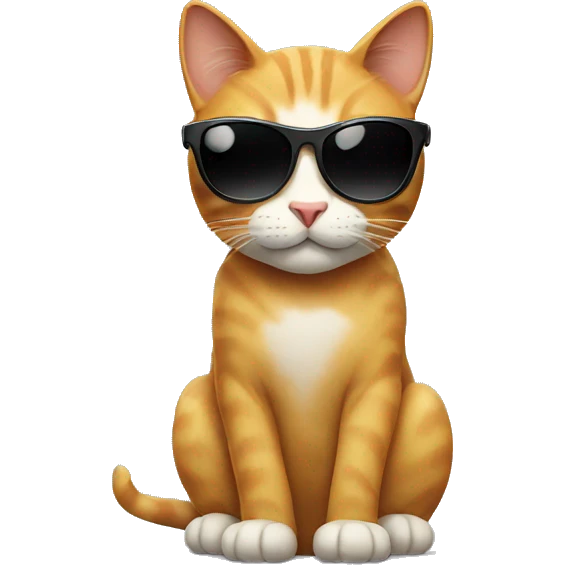 Cat with sunglasses emoji