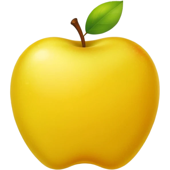 Yellow apple emoji