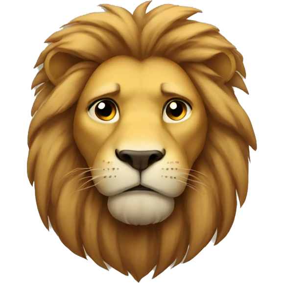 sad Lion  emoji