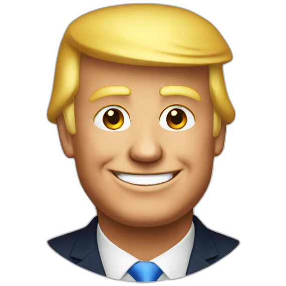Smiling Trump emoji
