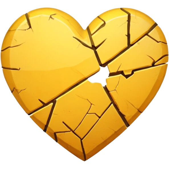 Yellow heart broked emoji