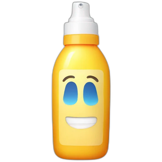 Sunscreen bottle emoji