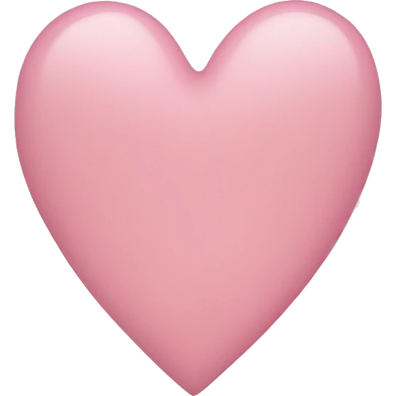Light pink heart emoji