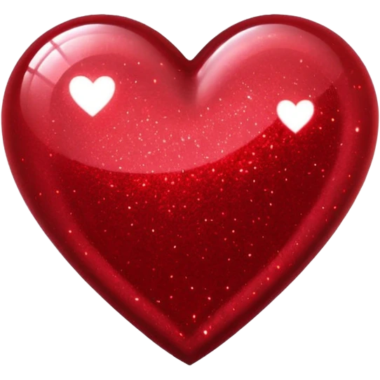 red glitter cyberpunk love emoji