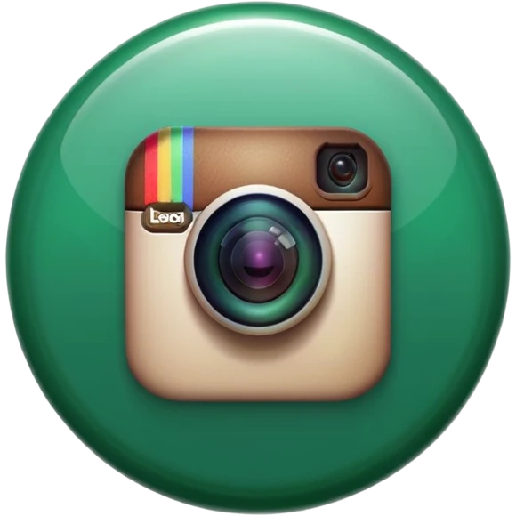 Instagram green verified logo emoji