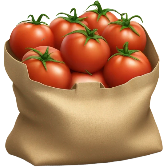 bag of tomatoes singing  emoji