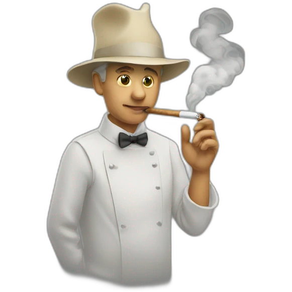 Smoking armish emoji