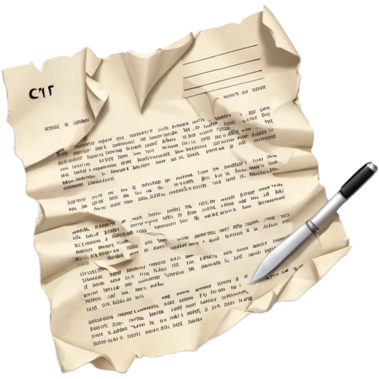 erotic Paper contract with bite marks tearing through the signature field emoji