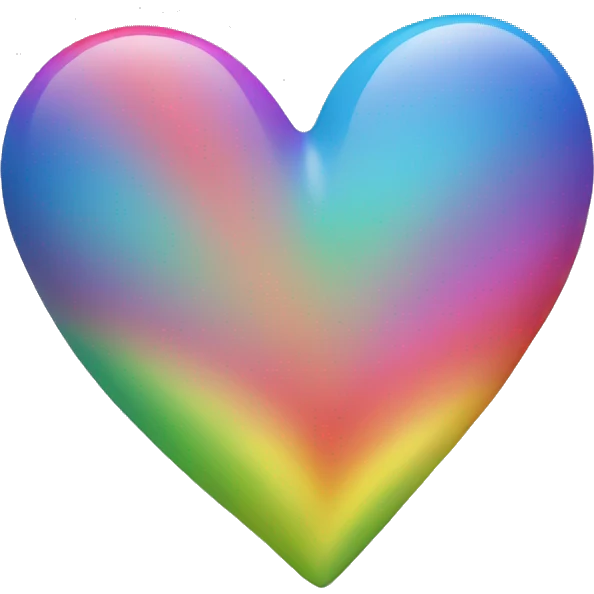 Rainbow heart emoji