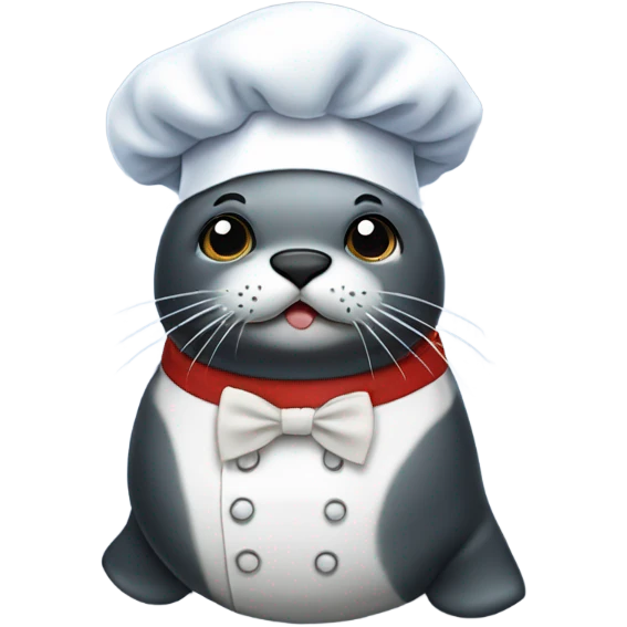 seal with chef and bow tie emoji