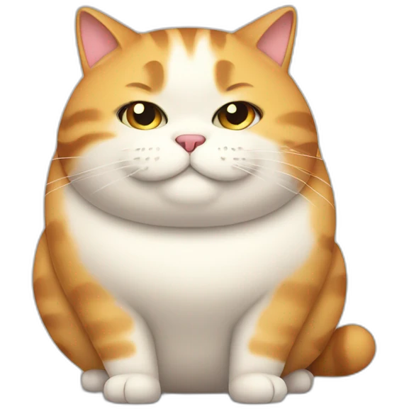 really fat cat emoji