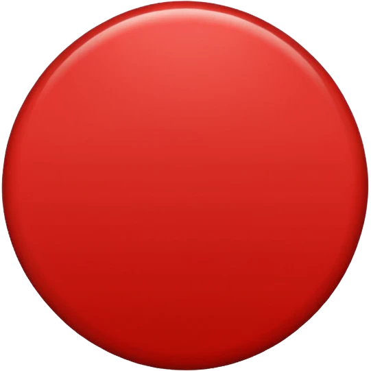 Red circle simple emoji