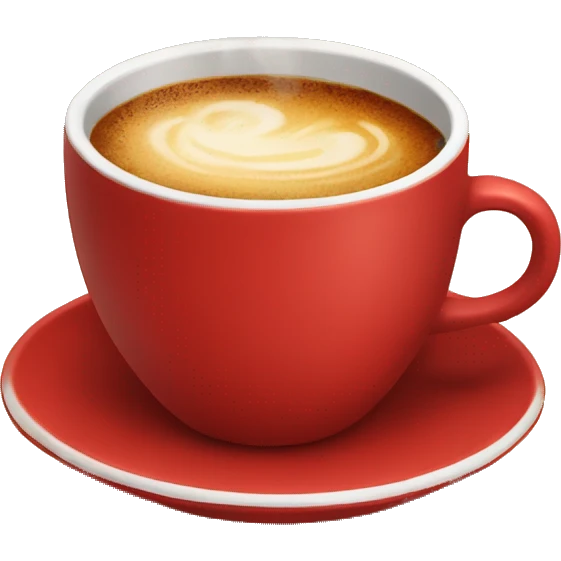 Red coffee cup emoji