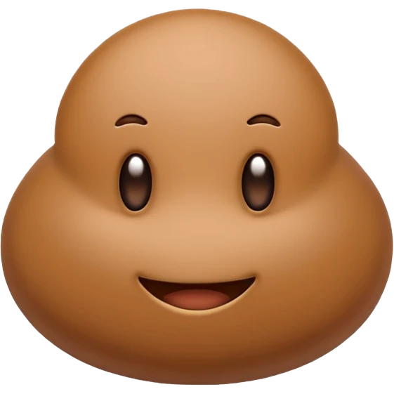 poo icon, simple, clean lines, minimal, suitable for an app icon emoji