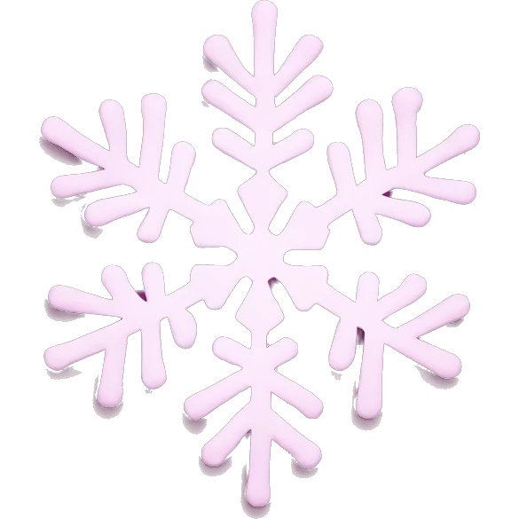 pink snowflake  emoji