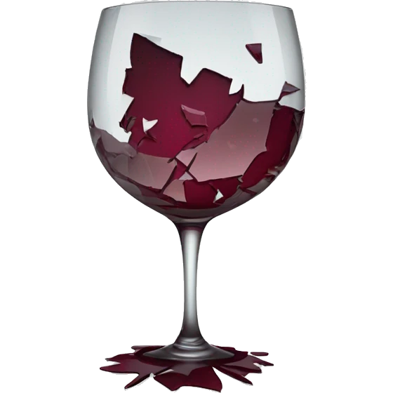 shattered wine glass emoji
