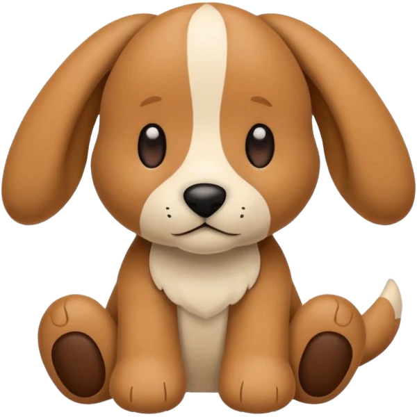 Plush dog toy  emoji