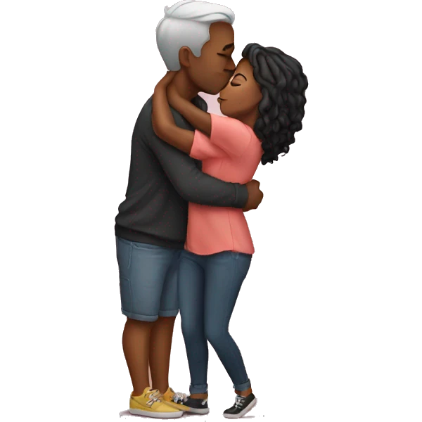 Kiss with my love emoji