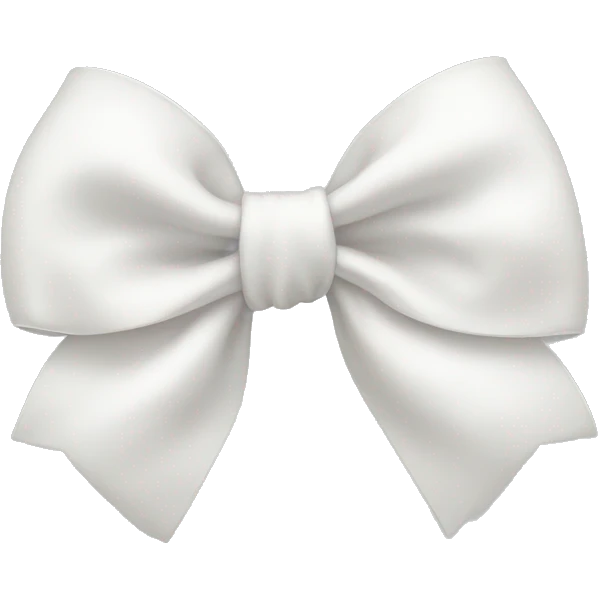 white bow  emoji