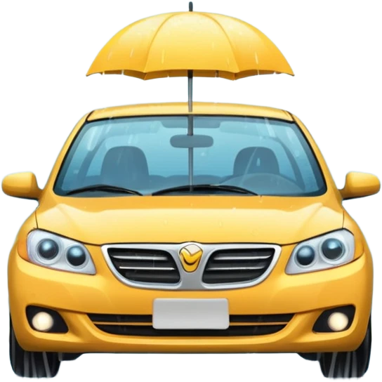 windshield wipers on car swiping rain emoji
