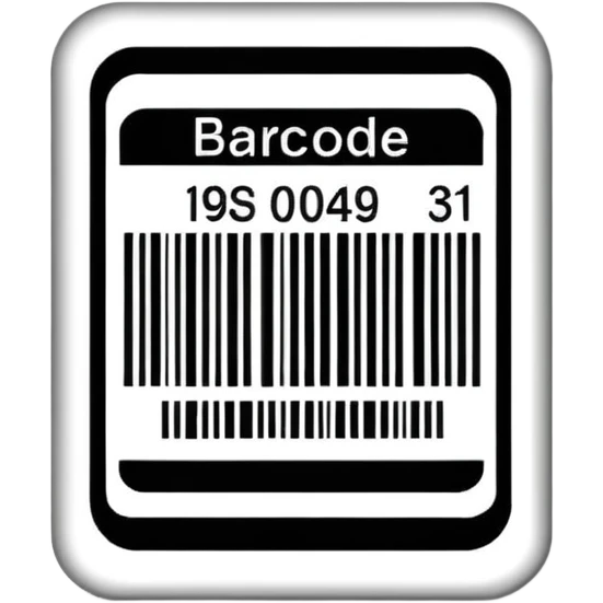 Barcode label emoji
