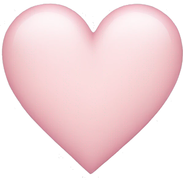 Light pink heart  emoji