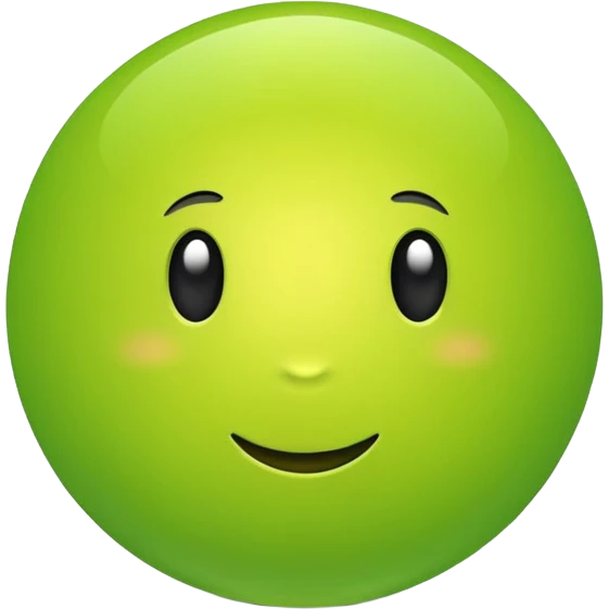 fluorescent green emoji