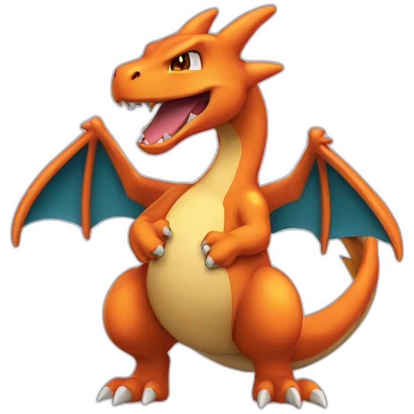 charizard roaring forwards emoji