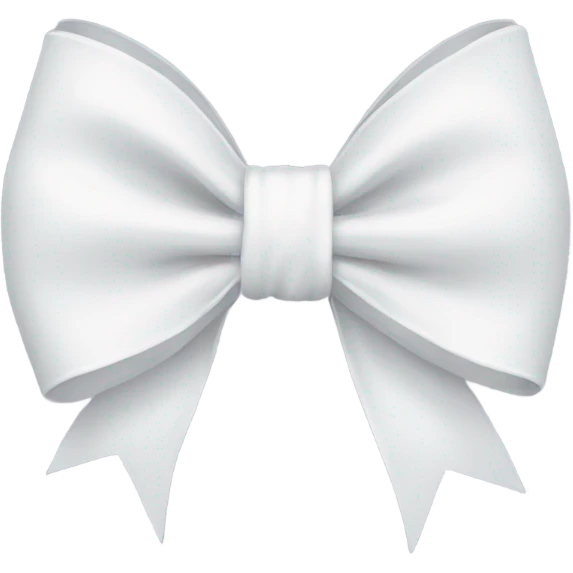 white bow emoji
