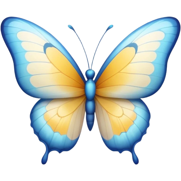 white heart with a butterfly emoji