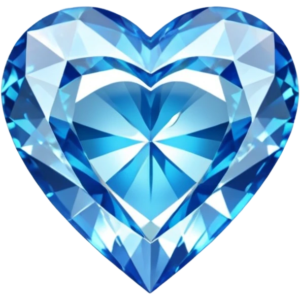 Diamond with blue heart inside
 emoji