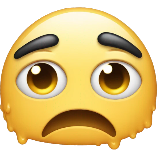 Sweating emoji face emoji