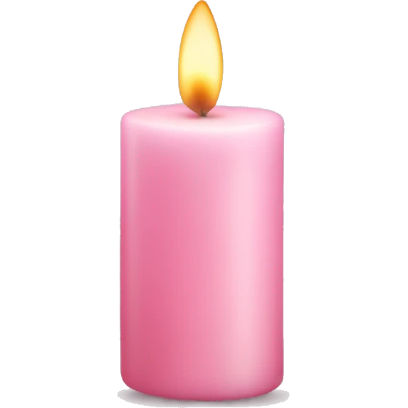 light pink candle emoji