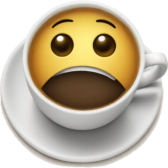 Exams and coffe emoji