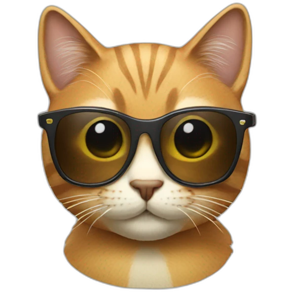 Cat with sunglasses emoji