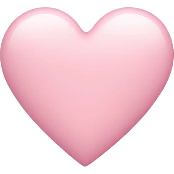 Pastel pink heart emoji