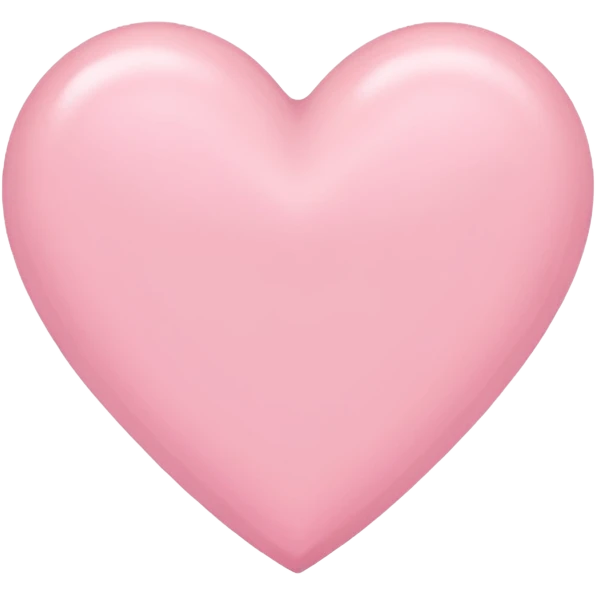 Pink pastel heart emoji
