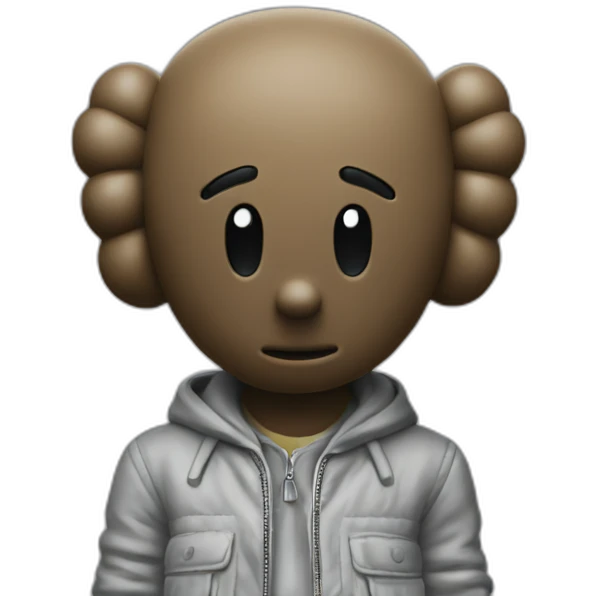 Kaws figurine emoji