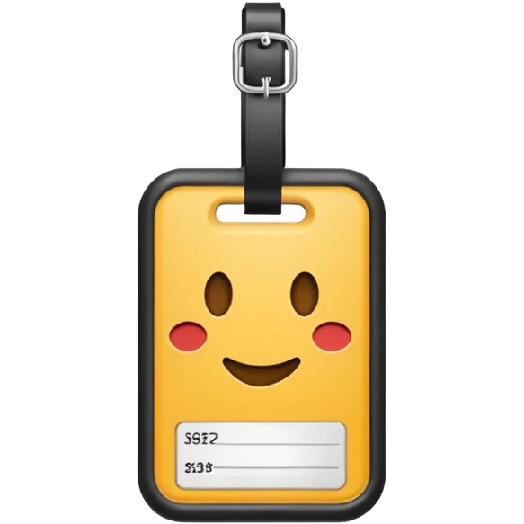 luggage tag emoji